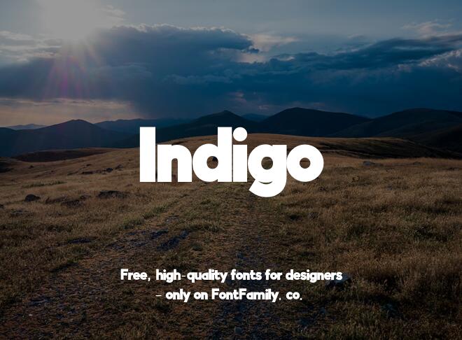 Indigo Font