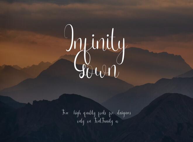 Infinity Gown Font