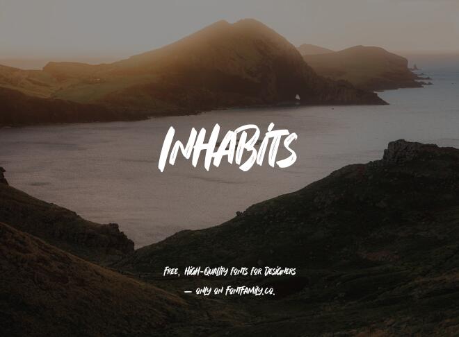 Inhabits Font