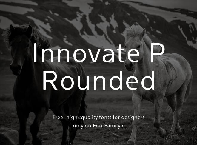 Innovate P Rounded Font