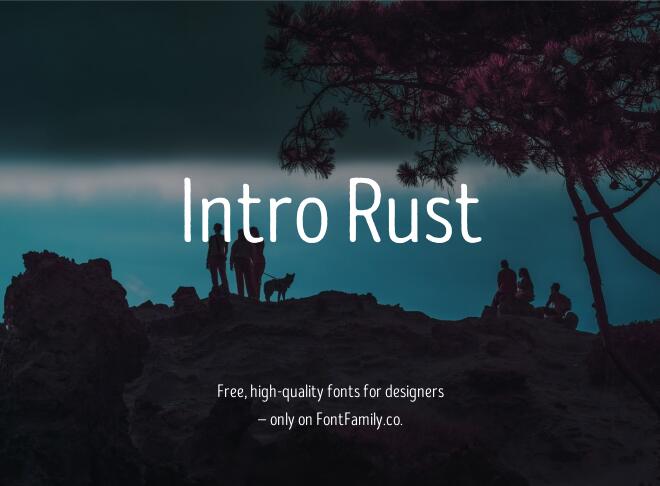 Intro Rust Font