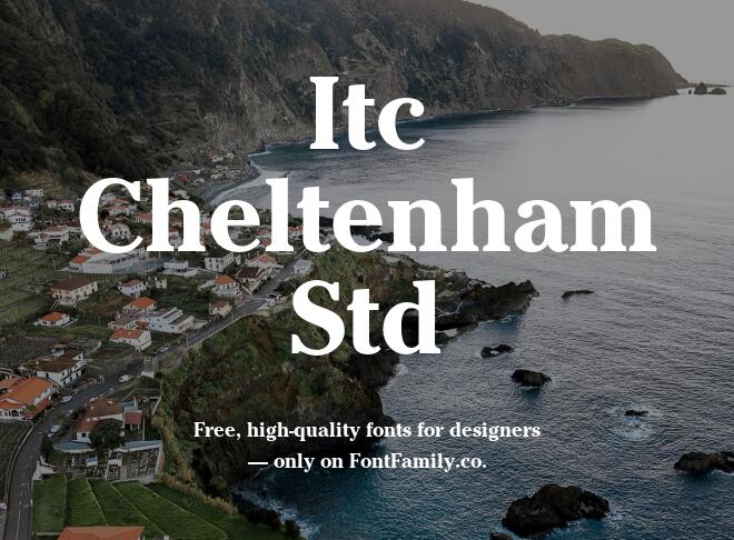 Itc Cheltenham Std Font