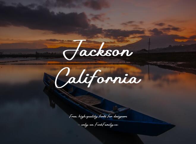 Jackson California Font