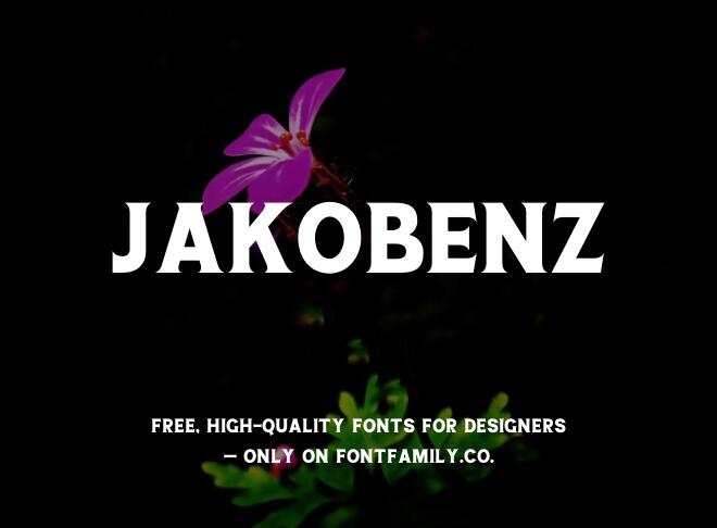 Jakobenz Font