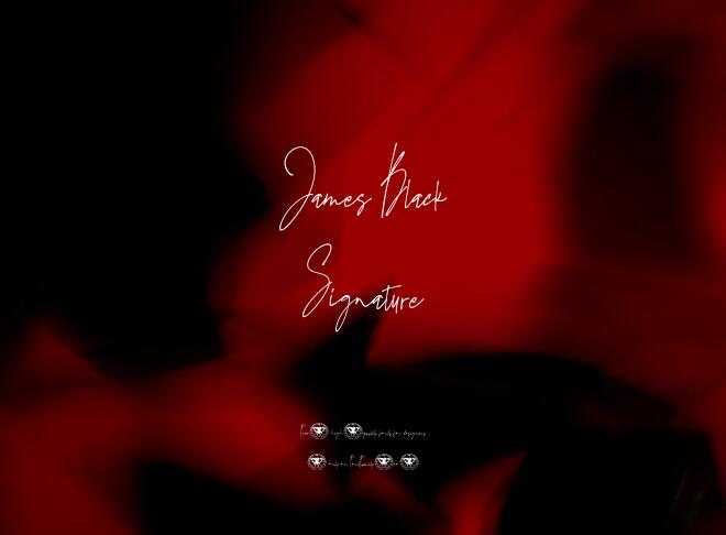 James Black Signature Font