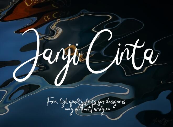 Janji Cinta Font