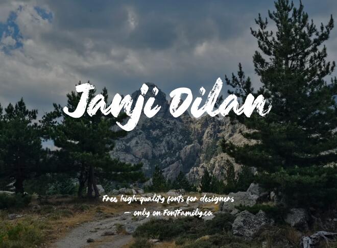 Janji Dilan Font