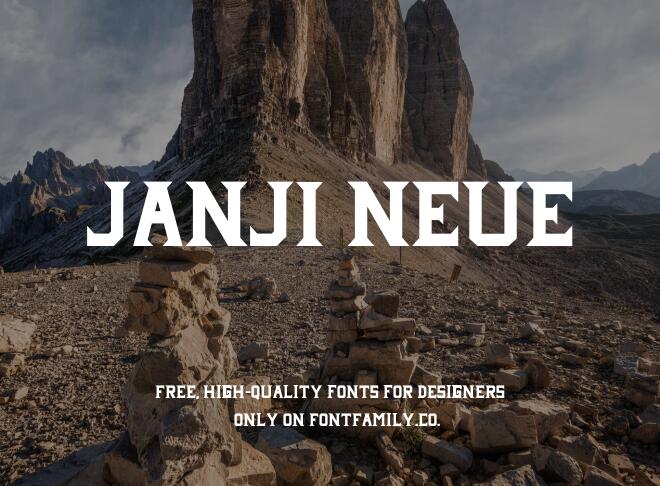Janji Neue Font