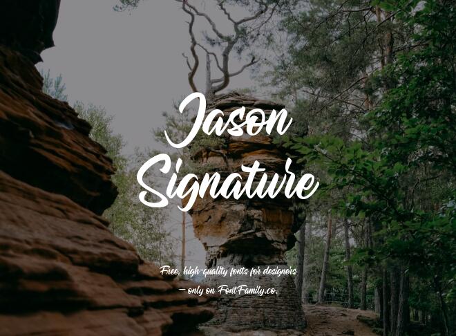 Jason Signature Font