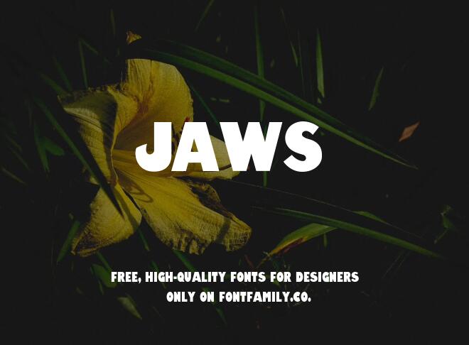 Jaws Font