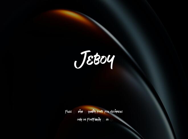 Jeboy Font