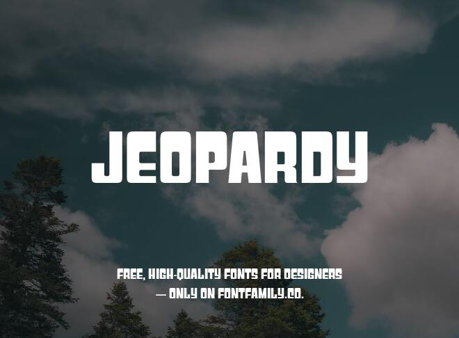 Jeopardy Font