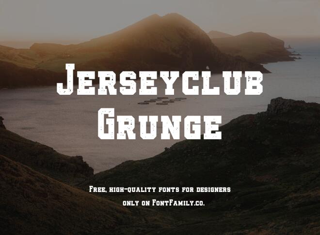 Jerseyclub Grunge Font