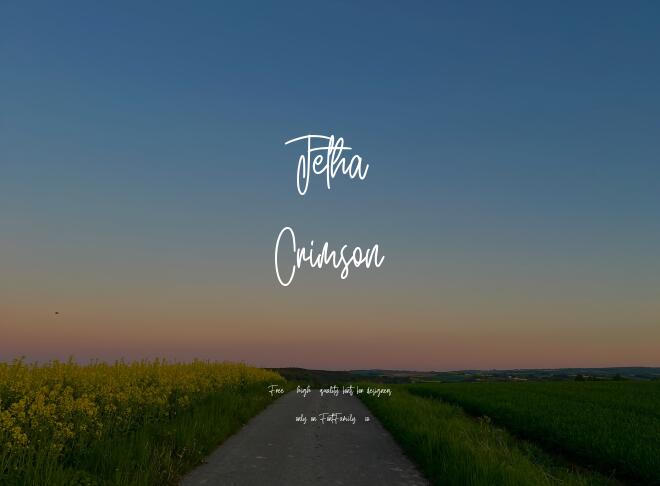 Jetha Crimson Font