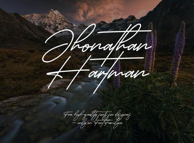 Jhonathan Hartman Font