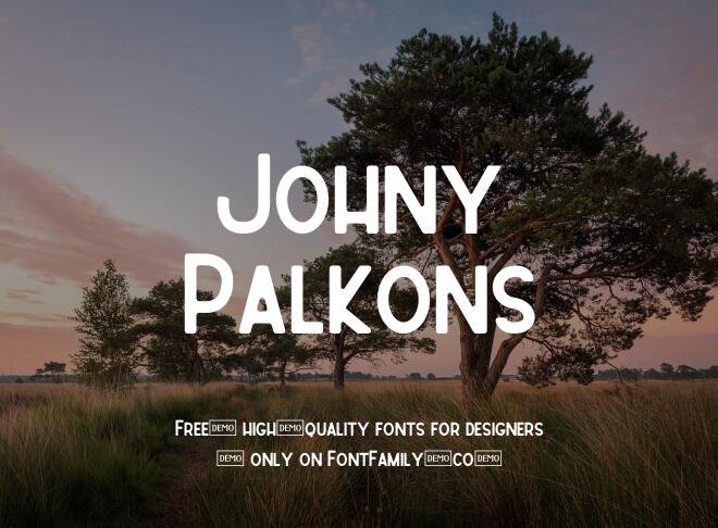 Johny Palkons Font