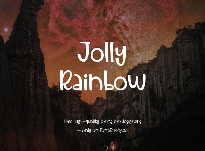 Jolly Rainbow Font