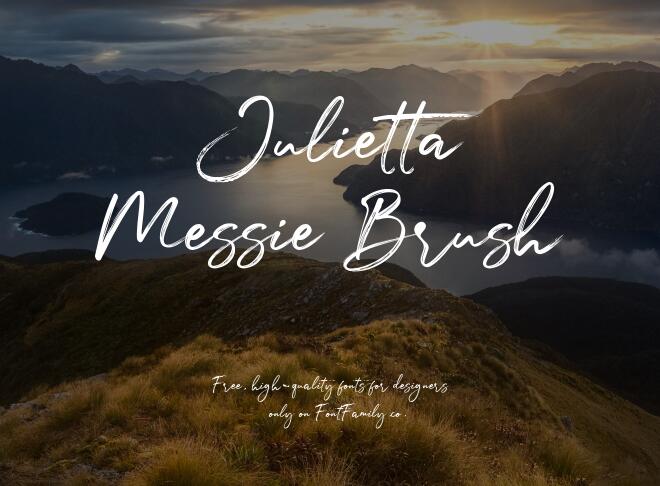 Julietta Messie Brush Font