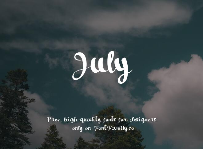 July Font