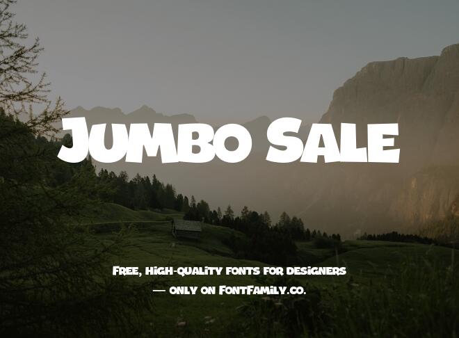 Jumbo Sale Font