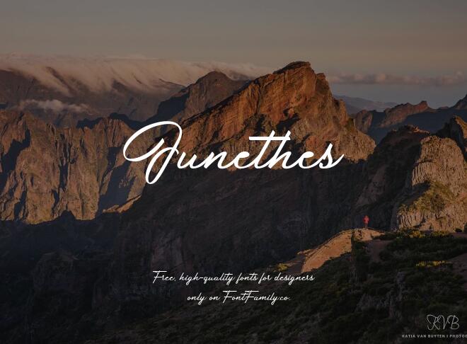 Junethes Font