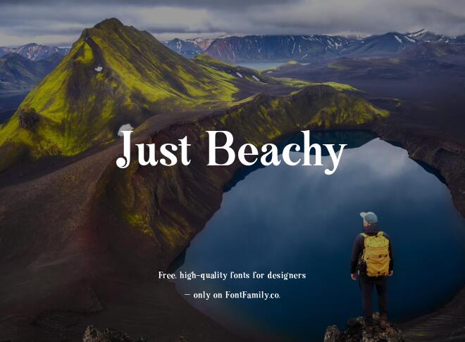 Just Beachy Font