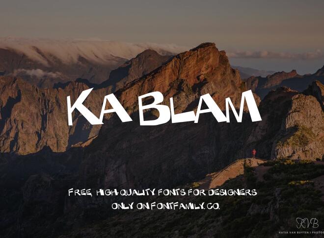Ka Blam Font