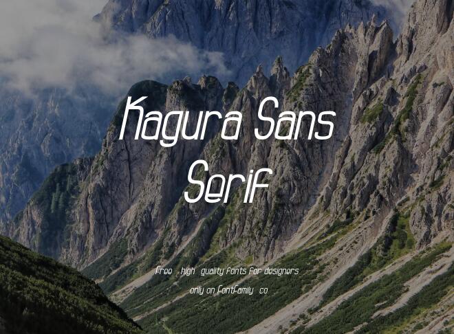Kagura Sans Serif Font