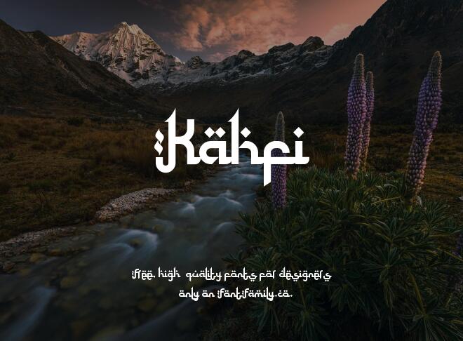 Kahfi Font