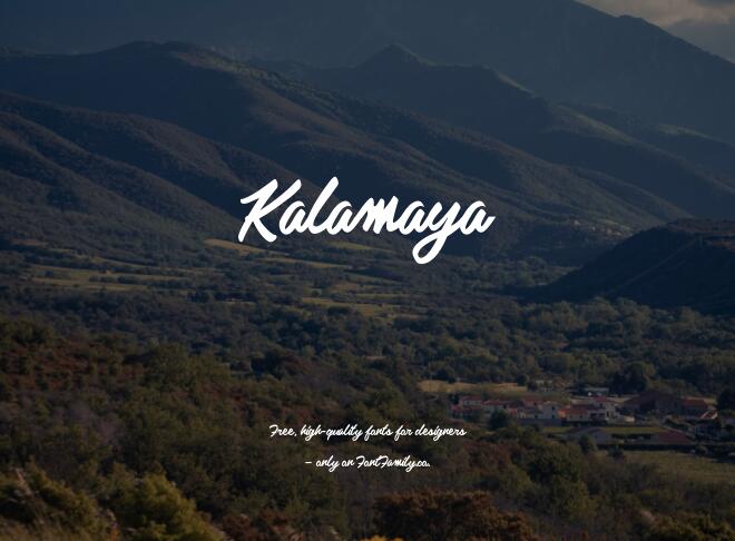 Kalamaya Font