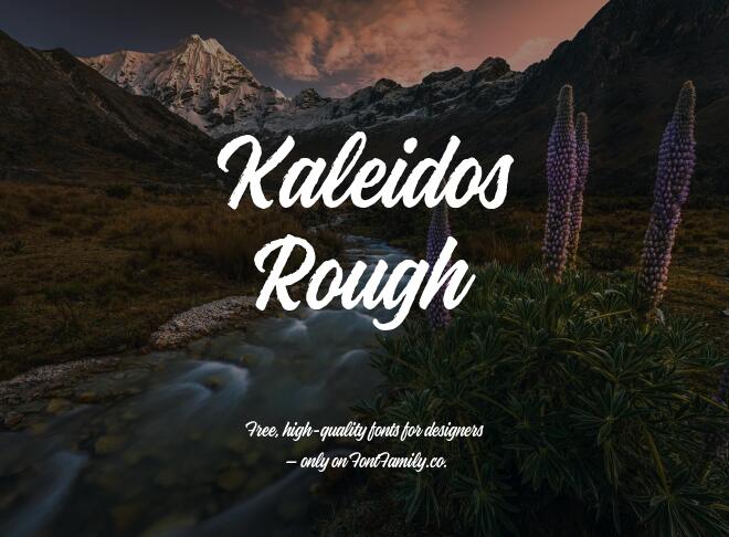 Kaleidos Rough Font