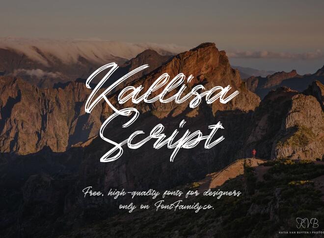 Kallisa Script Font