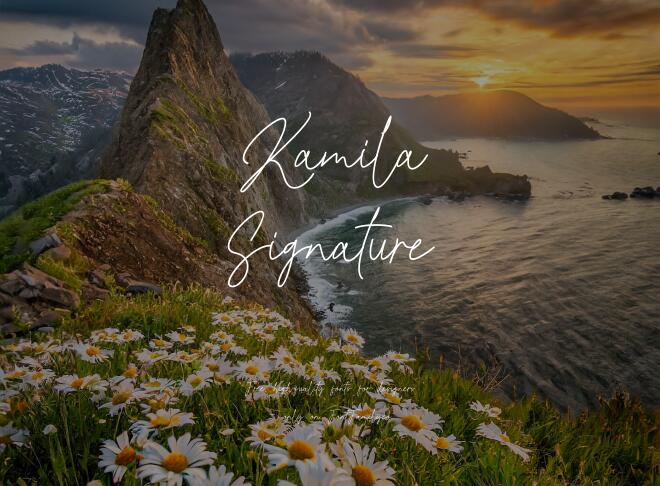 Kamila Signature Font