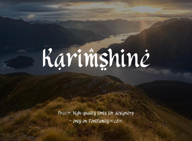 Karimshine Font