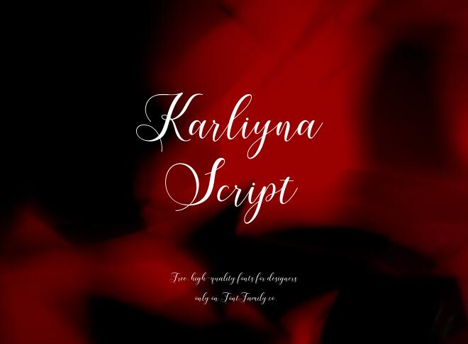 Karliyna Script Font