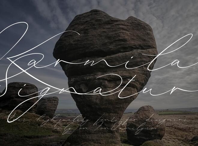 Karmila Signature Font