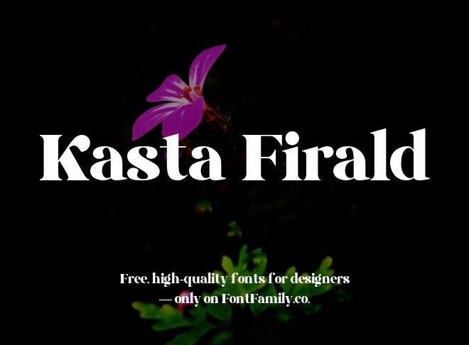 Kasta Firald Font