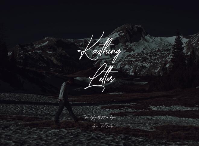 Kasthing Letter Font