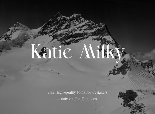 Katie Milky Font
