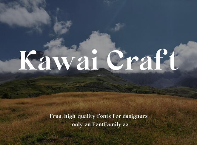 Kawai Craft Font