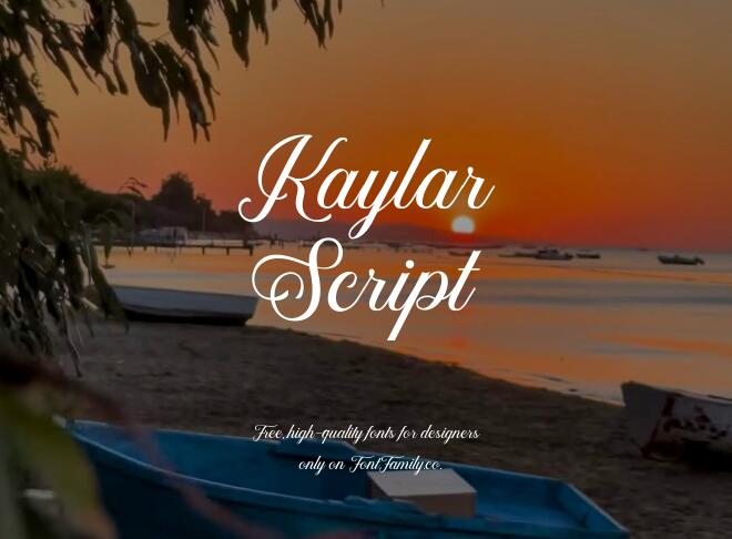 Kaylar Script Font