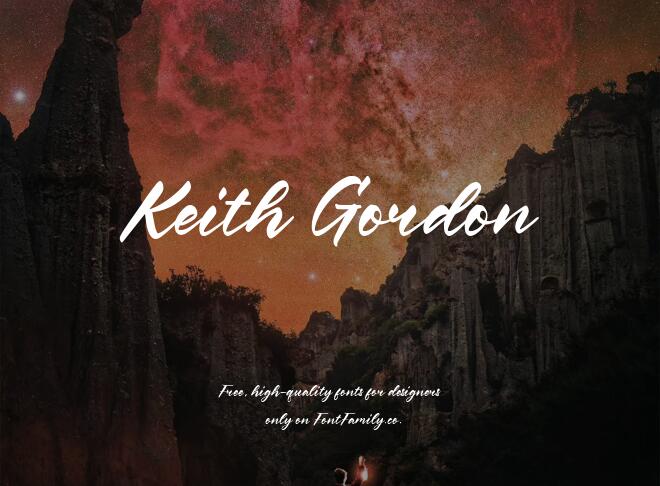 Keith Gordon Font