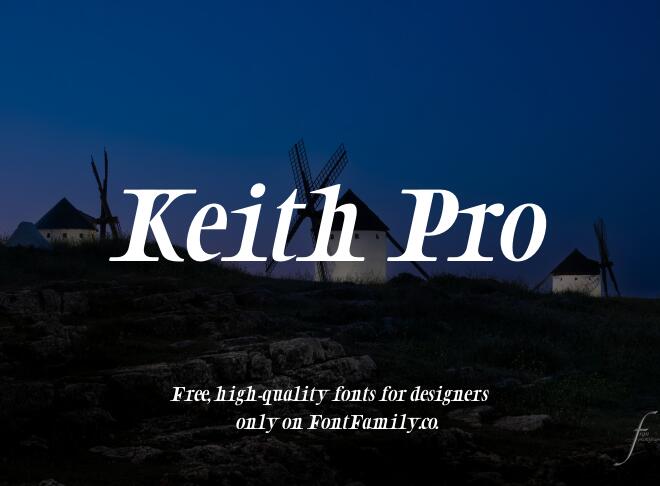 Keith Pro Font