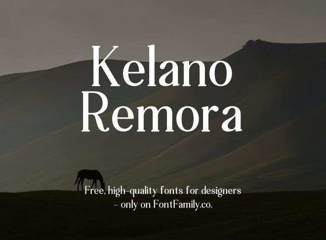 Kelano Remora Font