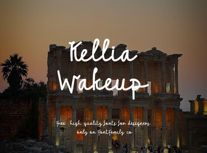 Kellia Wakeup Font
