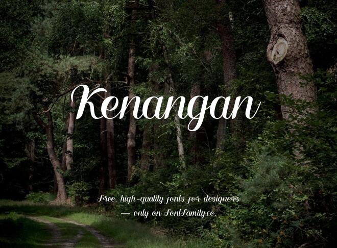 Kenangan Font
