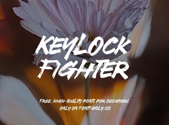 Keylock Fighter Font