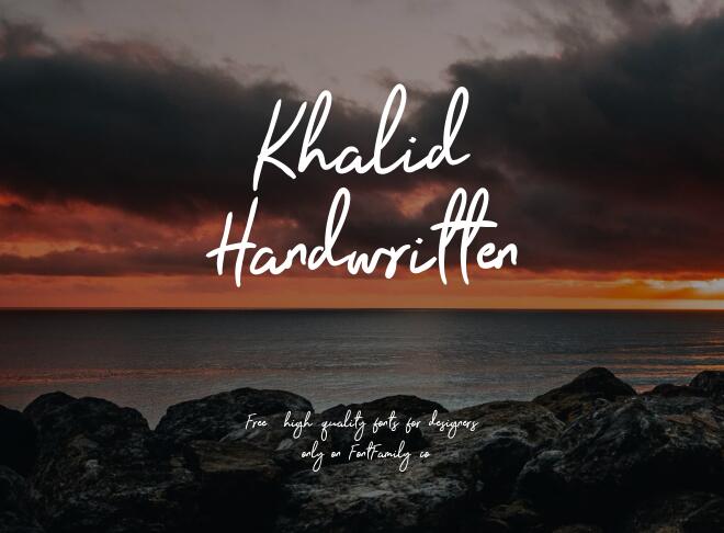 Khalid Handwritten Font