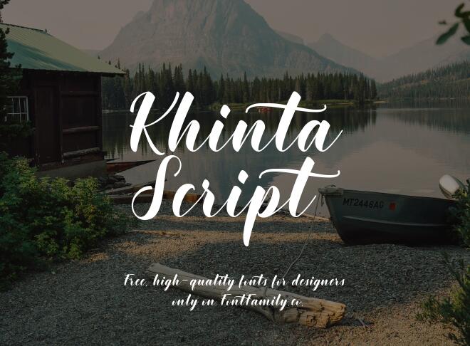 Khinta Script Font