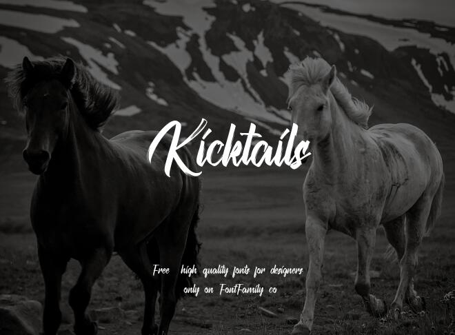 Kicktails Font